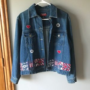 Embroidered denim jacket